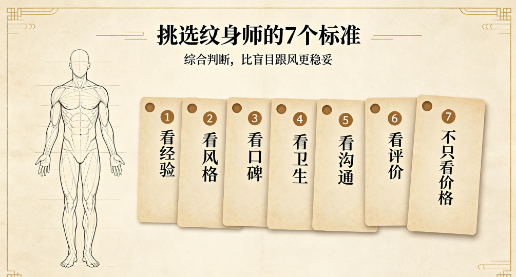 挑选纹身师的7个标准 挑选纹身师的7个标准